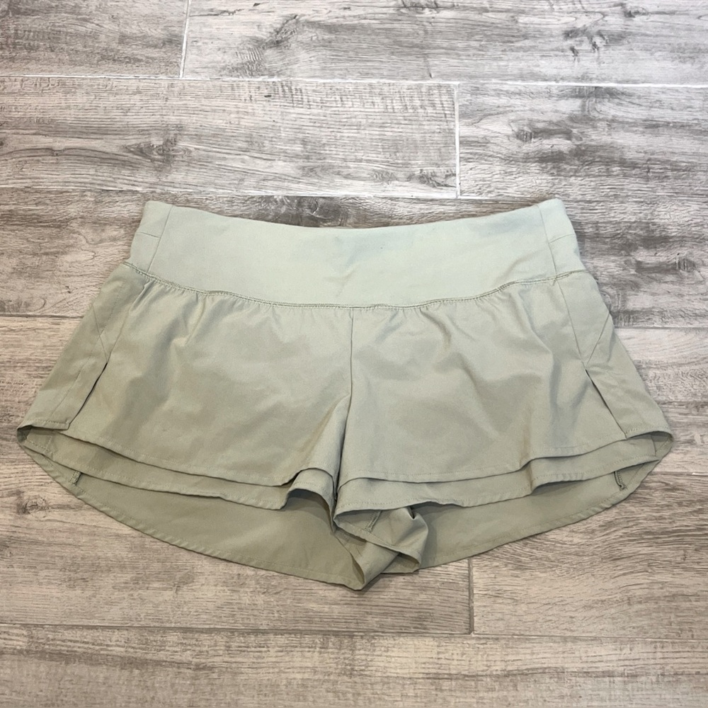 Calia Womens 3" Inseam Kick it Up Short Smudge Sage Relaxed Fit Solid Size Large